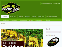 Tablet Screenshot of mountainlaureltrails.com